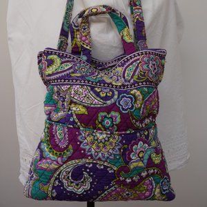 Large Vera Bradley Heather Pattern (Retired) Handbag Shoulder Bag Hipster
